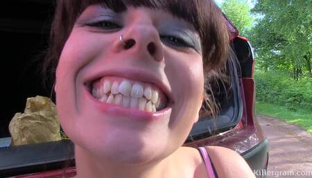 Alternative British Brunette Goes on a Dirty Dogging Adventure Because She Loves Satisfying Strangers