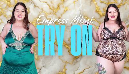 EMPRESS MIMI LINGERIE TRY-ON - SENSUAL, REGAL PLUS SIZE LINGERIE REVIEW - SYDNEY SCREAMS