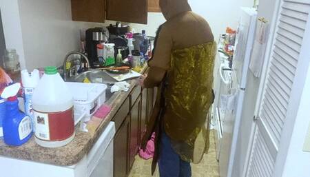 transformation fetish - Transformed to Serve: Cleaning Her Kitchen, femdom, giantess, fantasies  1080