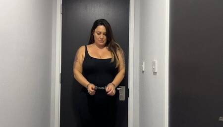 Rara in isolation hand cuffed and shackled in tracksuit wmv