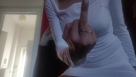 A hot video call with jerk slave