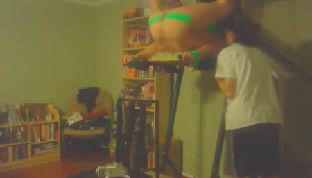 Duck tapped balls stretched & dick sucked  TOMWOODS2020