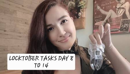 Locktober Tasks Day 8 to Day 14 for Chastity Subs