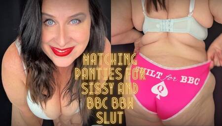 Matching Panties for Sissy and BBC BBW Slut 4K