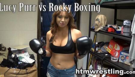 Lucy Purr vs Rocky Boxing Session - (AI Upscaled) WMV
