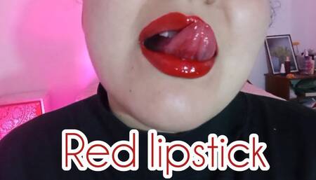 New red lipstick