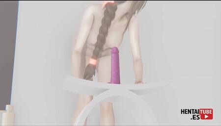 Final Fantasy Vii Hentai - Aerith Fucking a Dildo