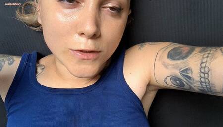 Sweaty Weightlifting Girl