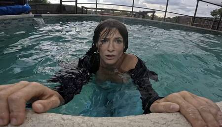 Nathalias Wet Dress Fall In 1080p