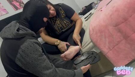Foot Dust Obedience – Goddess Beh # SD MOBILE