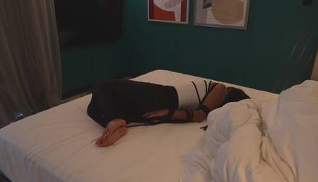My Daily Routine Living Tied Up | Hogtie Struggling Night Time Routine