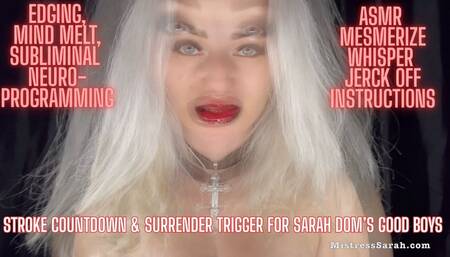 ASMR Mesmerize: Whispered JOI Mindfuck by Sarah Dom – Surrender Your Stroke, Surrender Your Soul