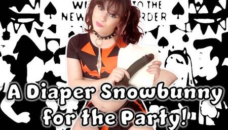 Diaper Snowbunny for the Party