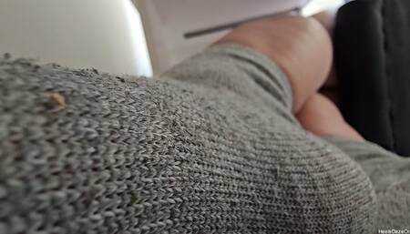 Unaware Giantess Working on Laptop in Socks Pt 17