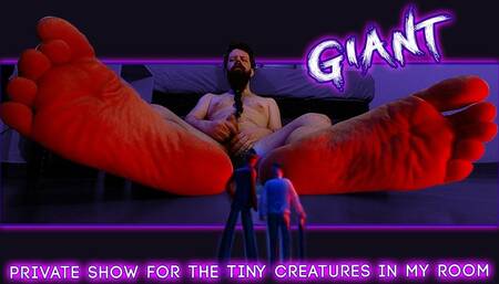 Tiny Voyeurs, a Shameless Giant | HD 720p | Goantess - Male Feet - Handjobs