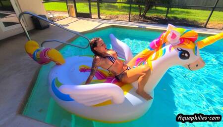 Aquaphilias- Mya Pleasure- Its Big and Bouncy and I LOVE it- INFLATABLES- Part 2