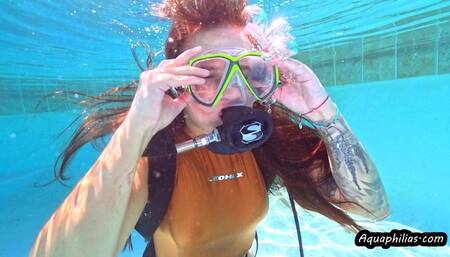 Aquaphilias- Bunny Fae- Her First SCUBA Lesson in Leohex