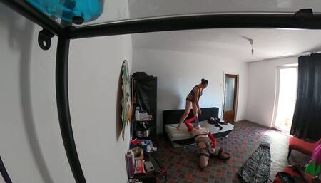 Mistress Roberta and Faith - CBT and verbal humiliation in pantyhose