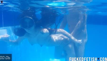 HD Wet Cumshot Helen Star Swimsuit mask fuck underwater mouth cum sexy swimdress