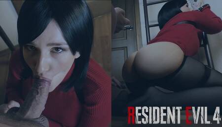 ADA WONG WAS TIED UP AND FUCKED NYLON FOOTJOB AND FACIAL FullHD