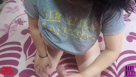 My Stepsister Gives Me a Footjob and I Fill Her Pussy with My Cum Ft Babuluna939