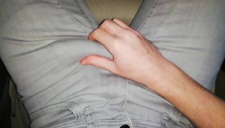 Horny Guy, Stopping by the Road, Jerk off in Car! - Soloxman