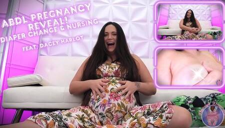ABDL Pregnancy Reveal! POV Diaper Change & Nursing WMV