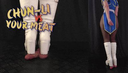 Chun-Li vs Your Meat (Close Double Version) - TamyStarly - Cock Balls Crush Trample, Shoejob, Bootjob, CBT, Ballbusting, Trampling, Stomping