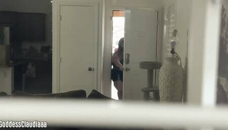 Peeping Tom Gets Caught & Smothered