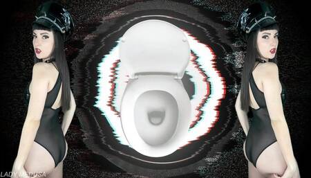 I'll make you swallow it all - intense toilet-fantasy humiliation mindfuck