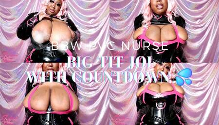 BBW PVC Nurse BIG Tit JOI with Cum Countdown