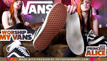 Lick my dusty Vans clean and you'll get a surprise ( Shoe Humiliation with Princess Alice ) - FULL HD wmv