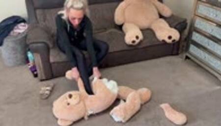 2 teddies loved and destroyed