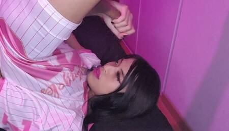 Just a Huge Self Facial for Shemale Hoa Koral