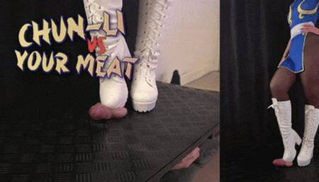 Chun-Li vs Your Meat (45 Deg Double Version) - TamyStarly - Cock Balls Crush Trample, Shoejob, Bootjob, CBT, Ballbusting, Trampling, Stomping
