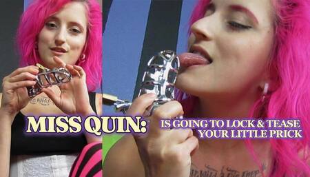 Miss Quin Locks & Teases Your Little Prick - mp4 version