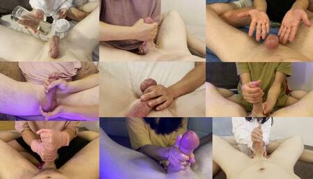 Handjob Mega Compilation - Various Lengths, Angles, Styles - (Handjob 1-10)