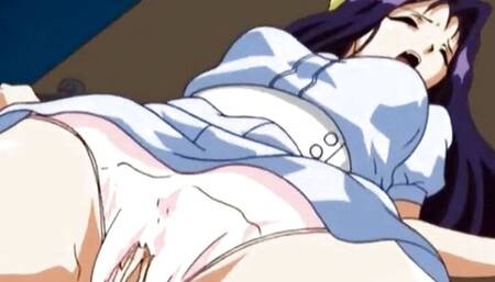 Fingered and licked anime teen