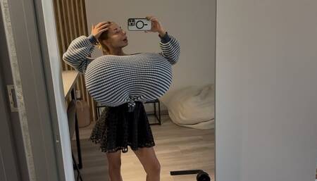 Inflatable huge fake boobs