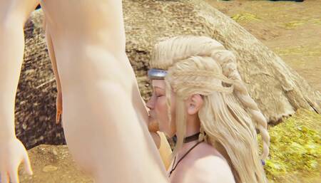 Viking Helena 3D Hentai - Big Tits & Ass with Titfuck, No Hands Blowjob, and Bondage Deepthroat