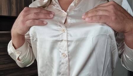 Elegant Ladies' Satin Blouse