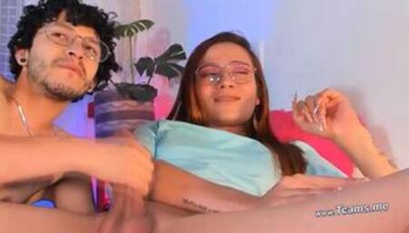 Kinky Partner Blows Shemale Goddess