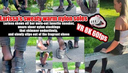 VR 3D 8k 60FPS | Larissa's Stinky Sneakers, let yourself be enchanted by her worn-out favorite sneakers and her wafer-thin, sweat-soaked nylon feet!