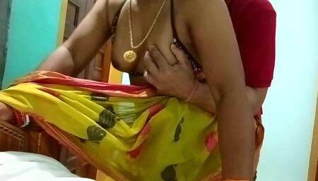 Tamil Mallu Village College Teacher Sandhya Hard Sex with Student Secretly