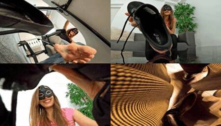 You'll now live in my shoes, tiny guy!