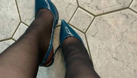 heels and nipples up close