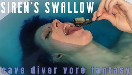 Siren's Swallow: cave diver vore fantasy