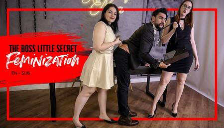 Nara and Louise discover their Boss's dirty secret (720 EN-sub) Feminization - Sissy Maid - Made to Crossdress - Office Domination - Boss Humiliation - Blackmail