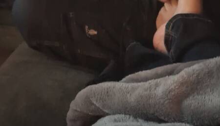 My husband is playing console games. Let's see if he gets distracted.