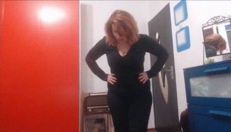 Fatso in disguise gets caught!